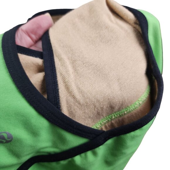 VTG Lululemon Athletica Workout Tank Green Black Women's Size 10 - Picture 8 of 8